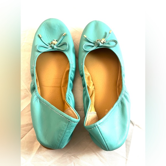 Eureka Turquoise Leather Ballet Flats size 9 - Picture 10 of 11
